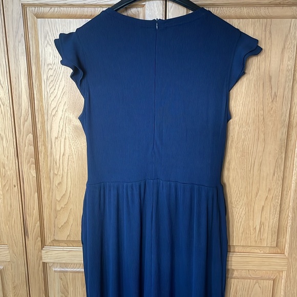 Navy Blue Ruffle Sleeve Jumpsuit size XL - Picture 5 of 8